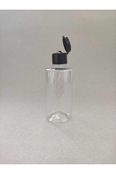 tedmar 100 Adet 50 Ml Siyah Fliptop Kapaklı Kolonya, Dezenfektan, Likit Şişesi