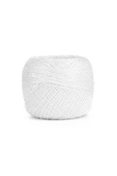 E Elmas Number 25 White Glitter Punch Embroidery Floss (25gr)