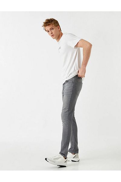 Koton 3wam40020bd Slim Men's Jean Trousers Indigo Stone