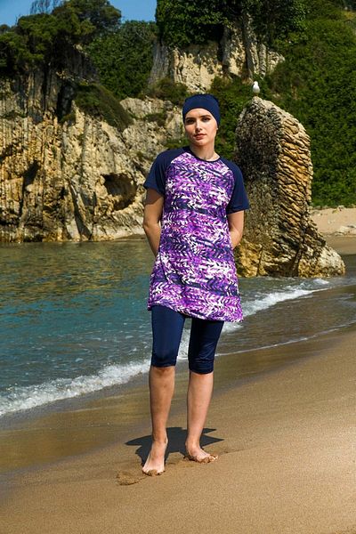 Elif Okur Pool Swimsuit 7412 - Short Sleeve