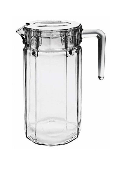 Paşabahçe 43274 Köşem Şeffaf Kapak Cam Sürahi - Karaf 1400cc