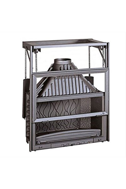 Invıcta 900 Grande Vision Asansörlü 18 Kw Şömine Haznesi 90'lık Ithal Fransız Döküm Hazne 6890-44