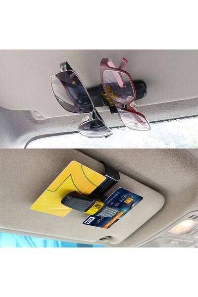 Else Araba Gözlük Tutacağı - Kartvizit Tutacağı - Oto Araç Içi Gözlük Tutucu-...