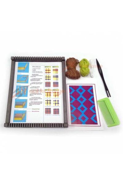 ALSA 5 Adet Eğitici Plastik Halı Dokuma Tezgahı Seti - Ücretsiz Kargo