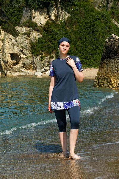 Elif Okur Short Sleeve Pool Swimsuit 7422