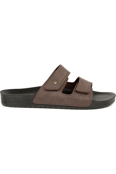 Muya Roma Anatomical Adjustable Velcro Men's Slippers Brown