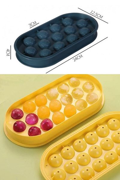 SAVORYHOME 13 Compartment Silicone Ice Ball Making Mold Ice Cube Mold Practical Ice Mat Practical Icebox
