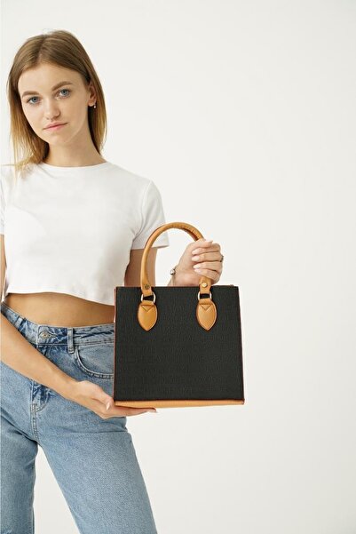 Top All BAG Siyah-taba Kadın Cüzdanlı El Ve Omuz Çanta