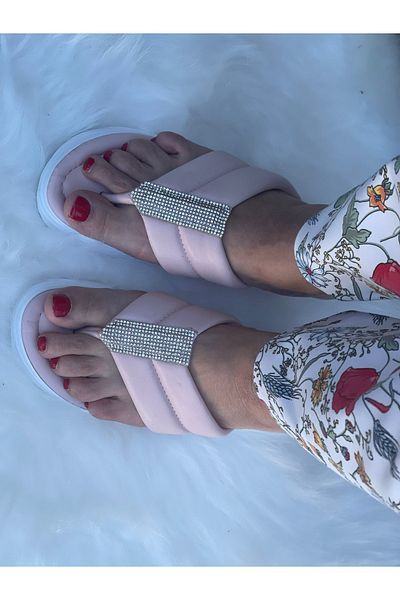 Gönülden Tasarım Flip Flops Stone Papuci ortopedici cu talpă înaltă