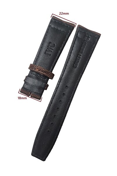 IWC 22mm Kahverenk Tekstil Saat Kordonu