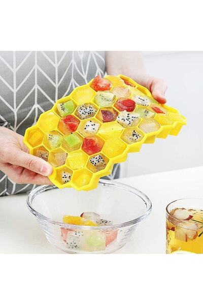 AKCAKESE Honeycomb Ice Mold with 37 Chambers