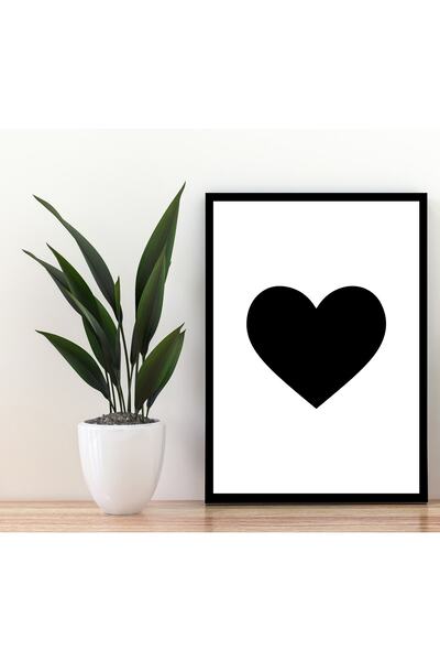 Deephediyem Pictură de perete cu aspect de cadru negru