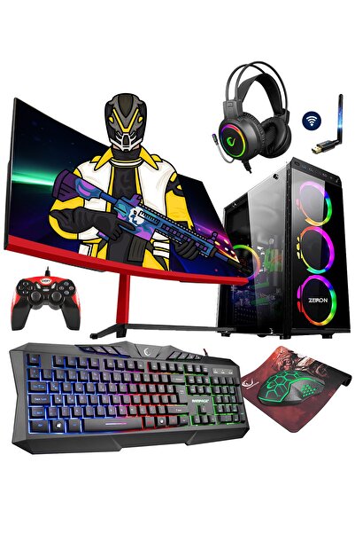 Zeiron Rsx40 Ryzen 5 5600x 16gb 256gb M.2 Ssd+500gb Gtx1650 24" 144hz Oyuncu ...