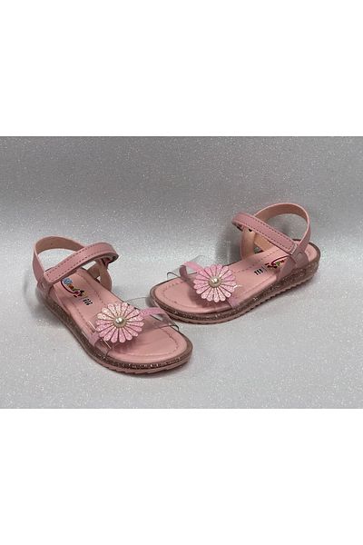 KAFKASLAR Sandale ortopedice pentru fete, cu talpă anti-alunecare, cu velcro, transparente