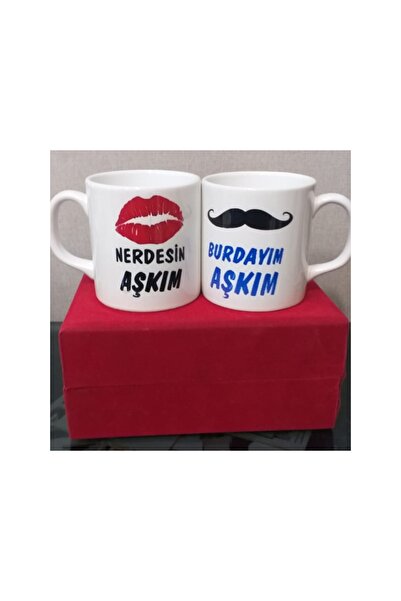 sıradışıhediyem كوب للزوجين المحبين والمتزوجين 2 قطعة