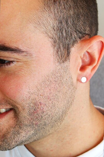 BERCHINE 925 Ayar Gümüş Tekli Pirsing Nokta Erkek Küpe