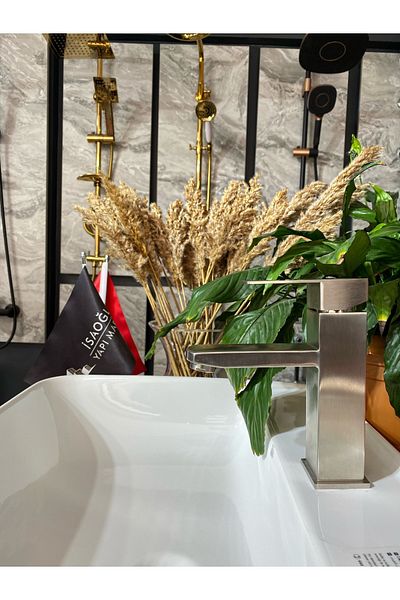 İSAOĞLU YAPI Inox Grape Square Sink Mixer