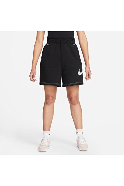 Nike Sportswear Swoosh Fleece High-waisted Kadın Şort