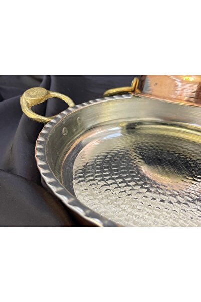 DMT COPPER HOME Gaziantep 17 Cm Copper Hand Forged Sahan Omelette Egg Pan Mıh...