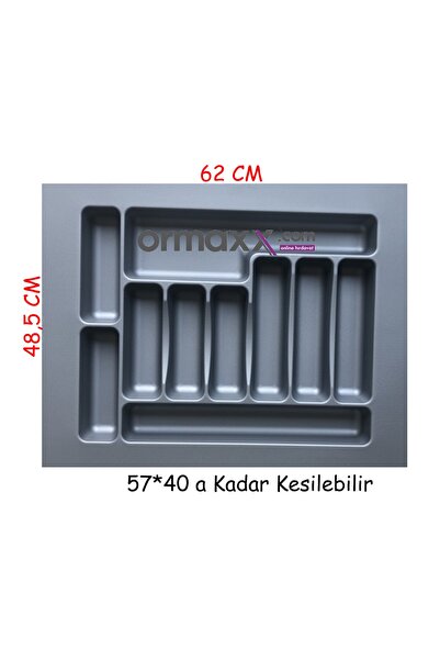 ORMAXX Kaşıklık Gri Desenli 62*49 Cm {en:57 Derinlik:40 Kesilebilir}