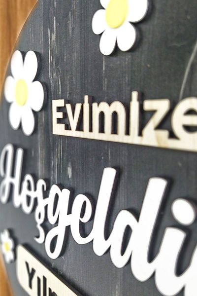 home trend değer verdiklerinize Ξύλινο Στολίδι Πόρτας Ειδικό για την Οικογένειά σας