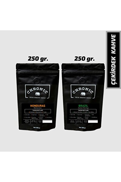 Çekirdek Kahve, Honduras+brazıl (2x250 Gr.)