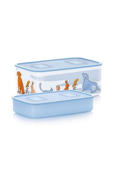 Tupperware 1.1-2.9 Lt Water AnimalS 2-piece Storage Container with Tight lid