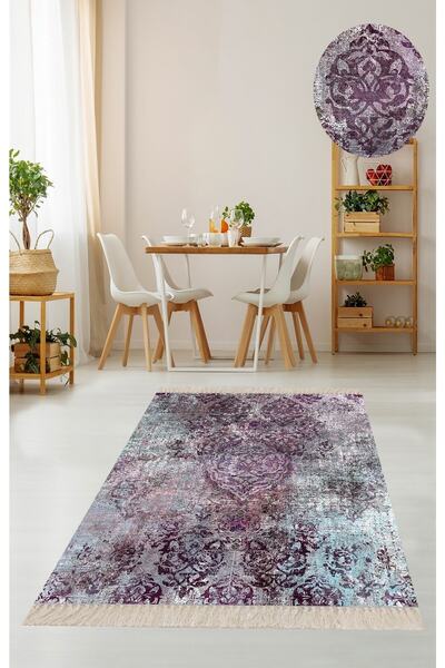 on the clouds Osmanlı Motifler Desenli Etnik Dijital Baskı Yıkanabilir Kaymaz...