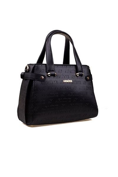 Armine Geanta de dama neagra imprimata cu laser - clasica