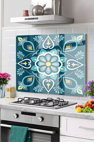 Olinpa Vrhunski stakleni štitnik za kuhinjsku ploču, ugrađeni štitnik za zadn...