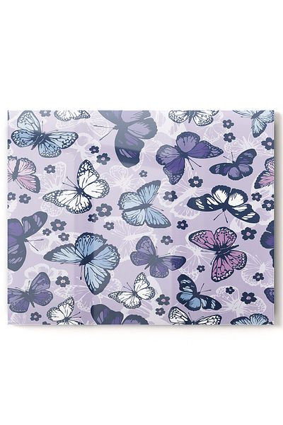 Olinpa Premium Pink Butterfly Pattern Kitchen Mosque - Stove and Countertop Back Protector