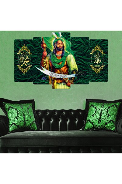 Zevahir Mobilya Dekorasyon Zevahir 5 Parça Mdf Zülfikar Dini Tablo