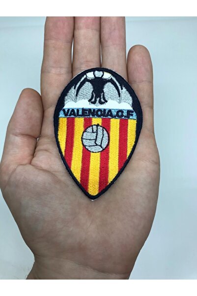 oldskoolbutik Echipa de fotbal Valencia Broderie Arma