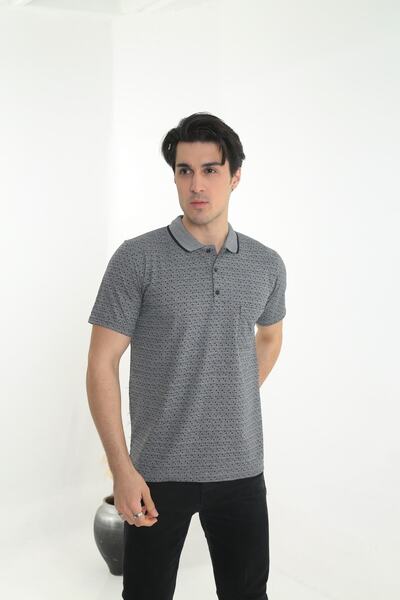 KMKkombin Tricou cu guler supradimensionat pentru tată, cu buzunare și model ...