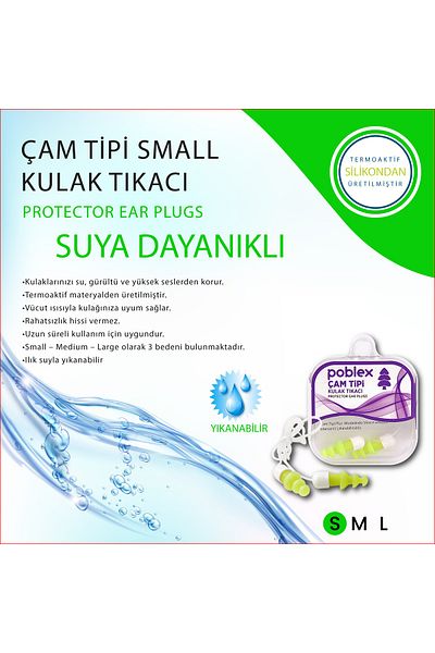 Poblex Pine Type Earplugs - Small Size