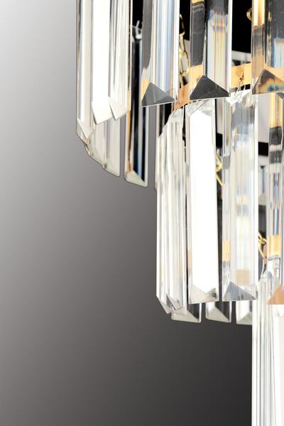 KUZEY AYDINLATMA Kristal Avize Taşı 10 Cm Lik 10 Adet Tek Delikli