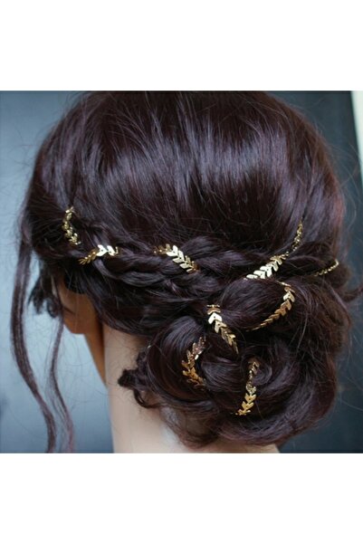 MutluBiDünya Vintage Zincir Model Çıtçıtlı Topuz Tokası