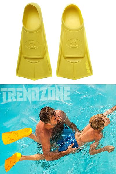 TRENDZONE Yellow Pool And Sea Swimmer Foot Flippers - 5 Colors With Carrying Bag