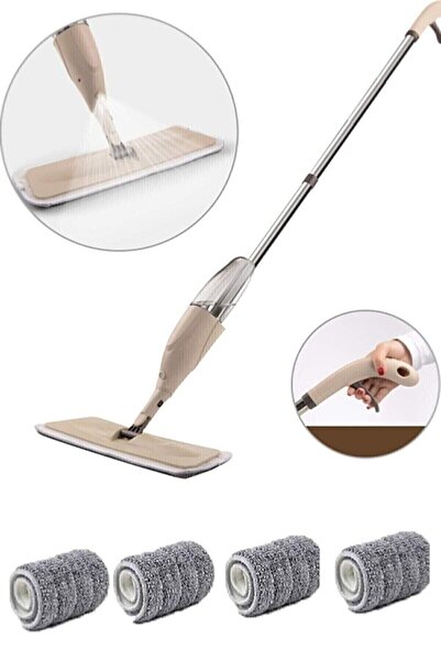 Genel Markalar Sprey Mop 300cc Su Hazneli Pratik Temizlik+3 Yedek Mop