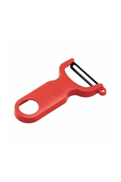 Kuhn Rikon 22060 Karbon Çelik Bıçaklı Sebze Soyucu Kırmızı