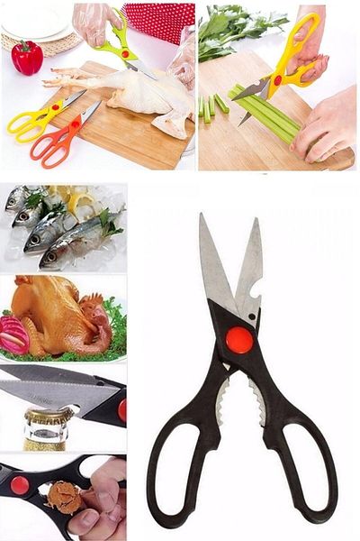 ALBA CENTER Albapazarlama Stainless Steel Meat, Chicken Pastry Chopping Scissors