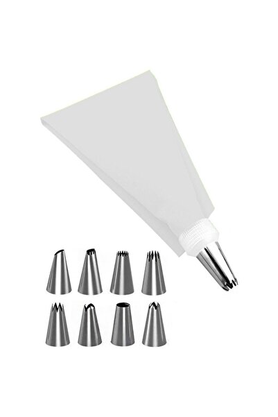 KÜÇÜK EW كيس تزيين الكيك بالكريمة مع 9 أطراف مختلفة