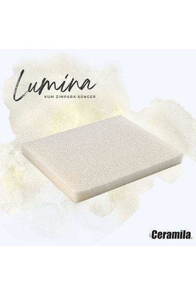 Glitz Ceramila Lumina 3011 - Ceramic White Sandpaper, 36 Grit Sponge, 120*98*13mm