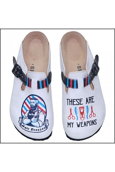 Shoerokee Barber Hairdresser Men's Slippers