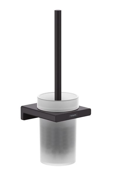 Hansgrohe Addstoris Black Satin Toilet Brush - Compatible