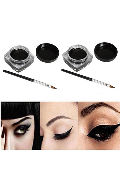 kozmetik deppo 2 Pack Brushed Gel Eyeliner