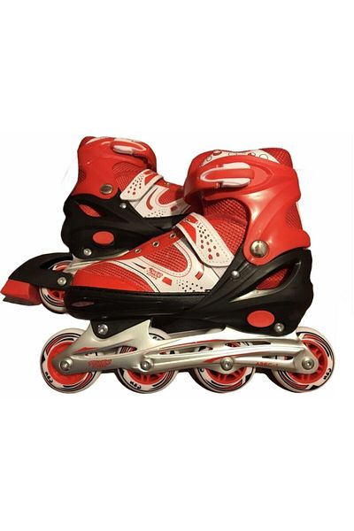 Universal Adjustable Silicone Roller Skates Size 39-42 Red