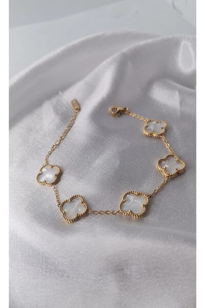 MİKİ Aksesuar Van Cleef 5'li Çelik Bileklik