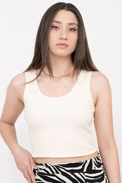 Soyo قميص داخلي نسائي منسوج ومضلع أساسي من إكرو