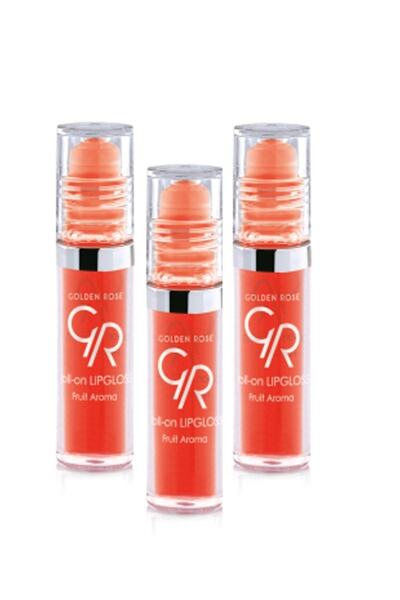 Golden Rose Meyveli Dudak Parlatıcısı - Roll On Lipgloss Portakal 3 Adet